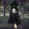 Northlight; Northlight Giant Tree Trunk Crashed Witch Halloween Hanging Decoration - 4' - Black and Green; Category:Outdoor Halloween Decorations; Image:2